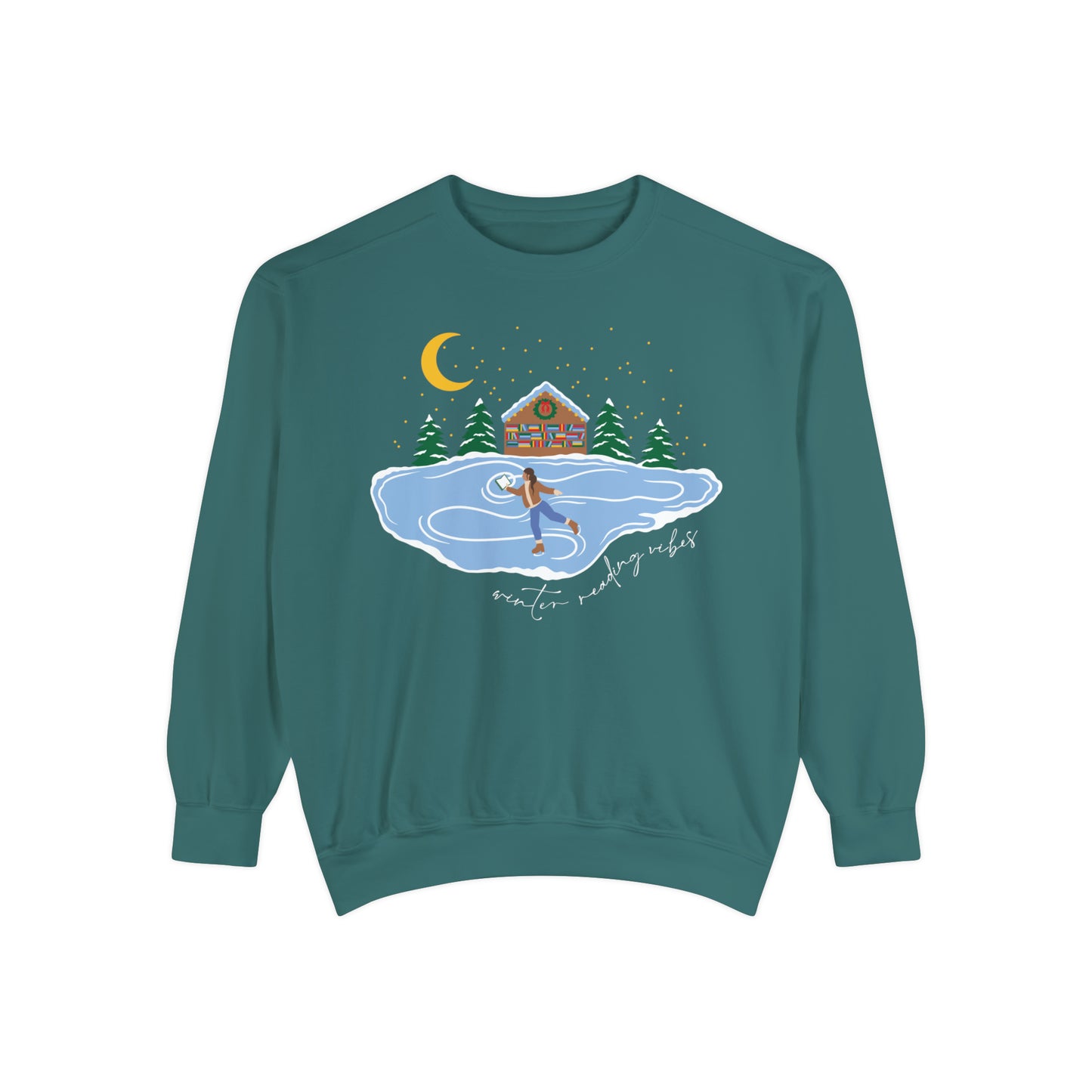 Winter Reading Vibes Unisex Sweatshirt (Full Color)