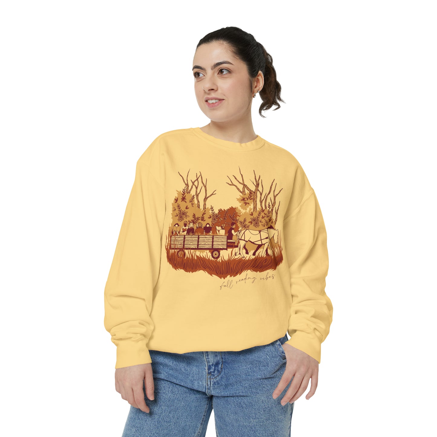 Fall Reading Vibes Unisex Sweatshirt (Three Color)
